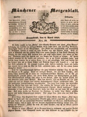 Münchener Morgenblatt Samstag 6. April 1844