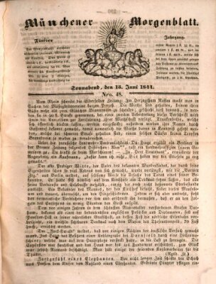 Münchener Morgenblatt Samstag 15. Juni 1844