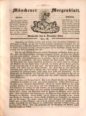 Münchener Morgenblatt Mittwoch 4. Dezember 1844