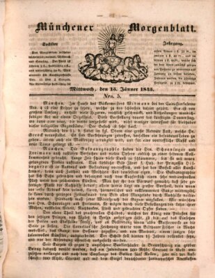 Münchener Morgenblatt Mittwoch 15. Januar 1845