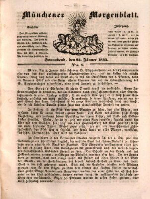 Münchener Morgenblatt Samstag 25. Januar 1845