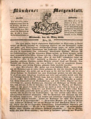 Münchener Morgenblatt Mittwoch 12. März 1845