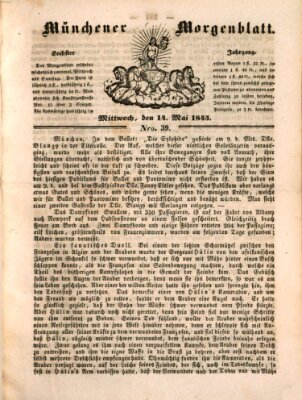 Münchener Morgenblatt Mittwoch 14. Mai 1845