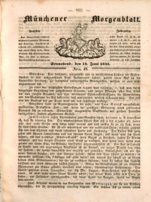 Münchener Morgenblatt Samstag 14. Juni 1845