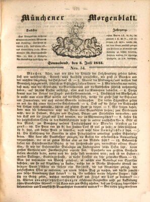 Münchener Morgenblatt Samstag 5. Juli 1845