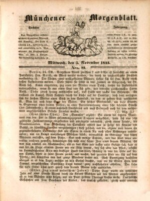 Münchener Morgenblatt Mittwoch 5. November 1845