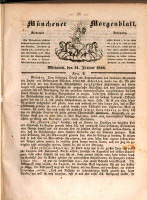 Münchener Morgenblatt Mittwoch 21. Januar 1846