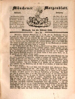 Münchener Morgenblatt Mittwoch 11. Februar 1846