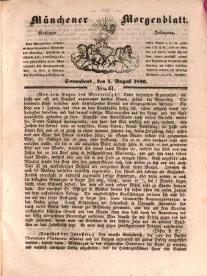 Münchener Morgenblatt Samstag 1. August 1846