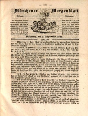 Münchener Morgenblatt Mittwoch 2. September 1846