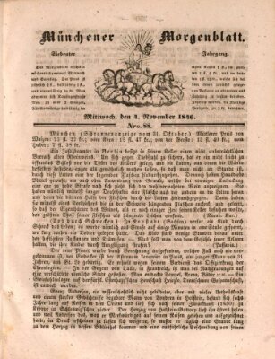 Münchener Morgenblatt Mittwoch 4. November 1846