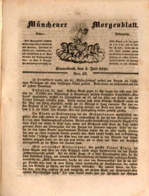 Münchener Morgenblatt Samstag 3. Juli 1847