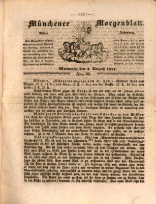 Münchener Morgenblatt Mittwoch 4. August 1847