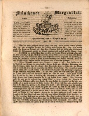 Münchener Morgenblatt Samstag 7. August 1847