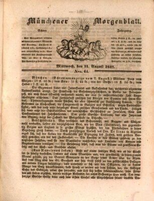 Münchener Morgenblatt Mittwoch 11. August 1847