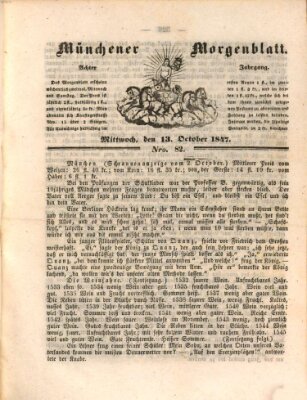 Münchener Morgenblatt Mittwoch 13. Oktober 1847