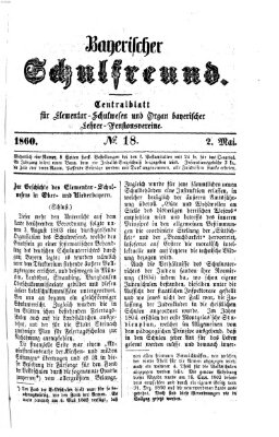 Bayerischer Schulfreund Mittwoch 2. Mai 1860