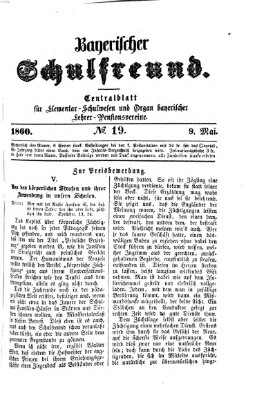 Bayerischer Schulfreund Mittwoch 9. Mai 1860