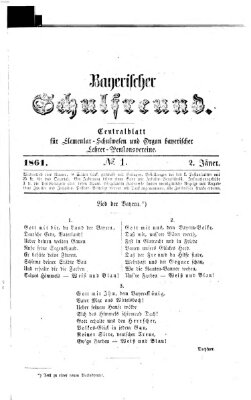 Bayerischer Schulfreund Mittwoch 2. Januar 1861