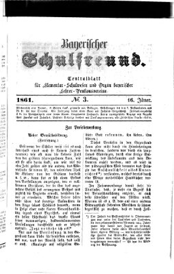 Bayerischer Schulfreund Mittwoch 16. Januar 1861