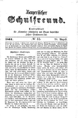 Bayerischer Schulfreund Mittwoch 28. August 1861