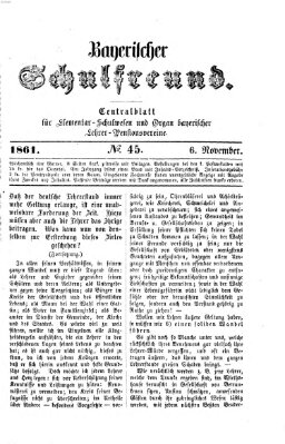 Bayerischer Schulfreund Mittwoch 6. November 1861