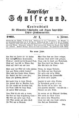 Bayerischer Schulfreund Samstag 4. Januar 1862