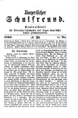 Bayerischer Schulfreund Mittwoch 14. Mai 1862