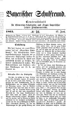 Bayerischer Schulfreund Mittwoch 17. Juni 1863