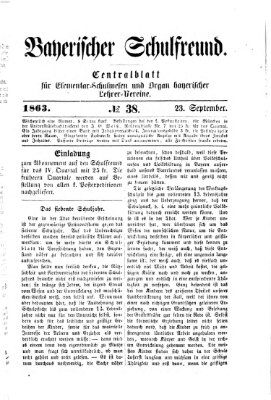 Bayerischer Schulfreund Mittwoch 23. September 1863