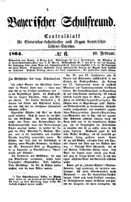 Bayerischer Schulfreund Mittwoch 10. Februar 1864