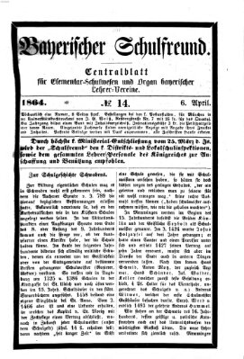 Bayerischer Schulfreund Mittwoch 6. April 1864