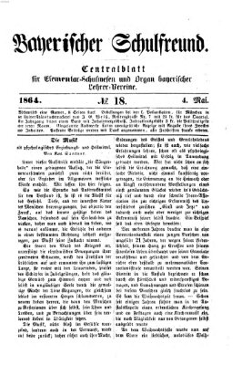 Bayerischer Schulfreund Mittwoch 4. Mai 1864