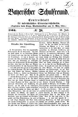 Bayerischer Schulfreund Mittwoch 13. Juli 1864