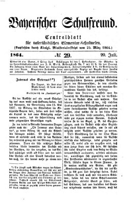 Bayerischer Schulfreund Mittwoch 20. Juli 1864