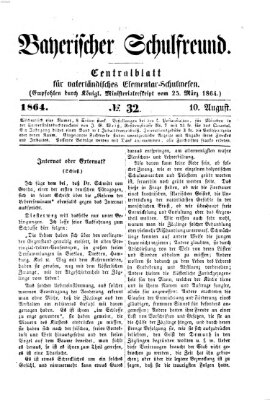 Bayerischer Schulfreund Mittwoch 10. August 1864