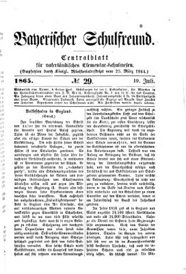 Bayerischer Schulfreund Mittwoch 19. Juli 1865