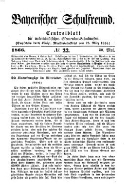 Bayerischer Schulfreund Mittwoch 30. Mai 1866