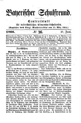 Bayerischer Schulfreund Mittwoch 27. Juni 1866