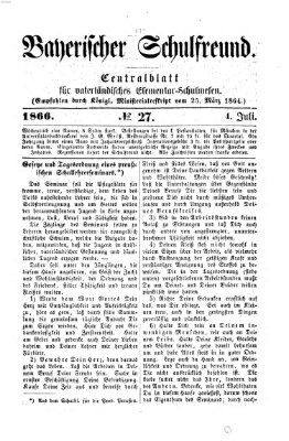 Bayerischer Schulfreund Mittwoch 4. Juli 1866