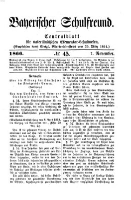 Bayerischer Schulfreund Mittwoch 7. November 1866