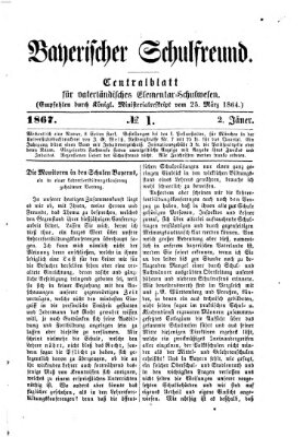 Bayerischer Schulfreund Mittwoch 2. Januar 1867