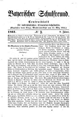 Bayerischer Schulfreund Mittwoch 9. Januar 1867