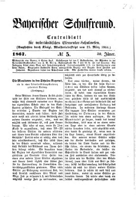 Bayerischer Schulfreund Mittwoch 30. Januar 1867