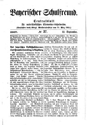 Bayerischer Schulfreund Donnerstag 12. September 1867