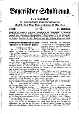 Bayerischer Schulfreund Donnerstag 21. November 1867