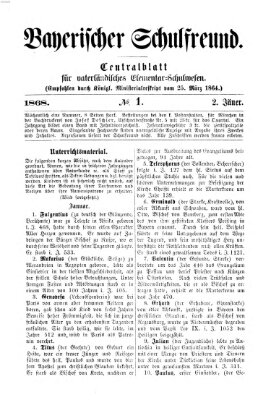 Bayerischer Schulfreund Donnerstag 2. Januar 1868