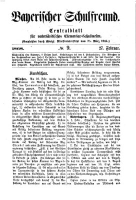 Bayerischer Schulfreund Donnerstag 27. Februar 1868