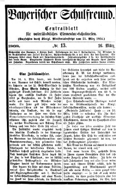 Bayerischer Schulfreund Donnerstag 26. März 1868