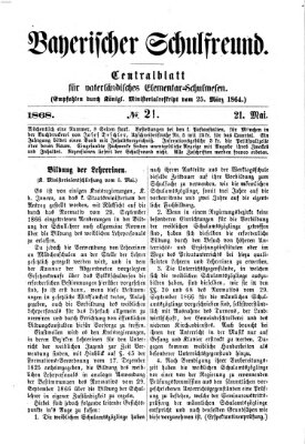 Bayerischer Schulfreund Donnerstag 21. Mai 1868